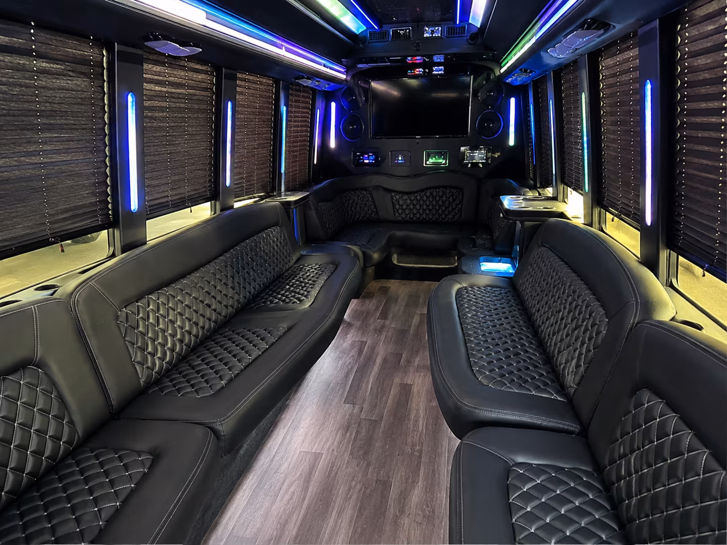 18 Passenger Party Bus Inside