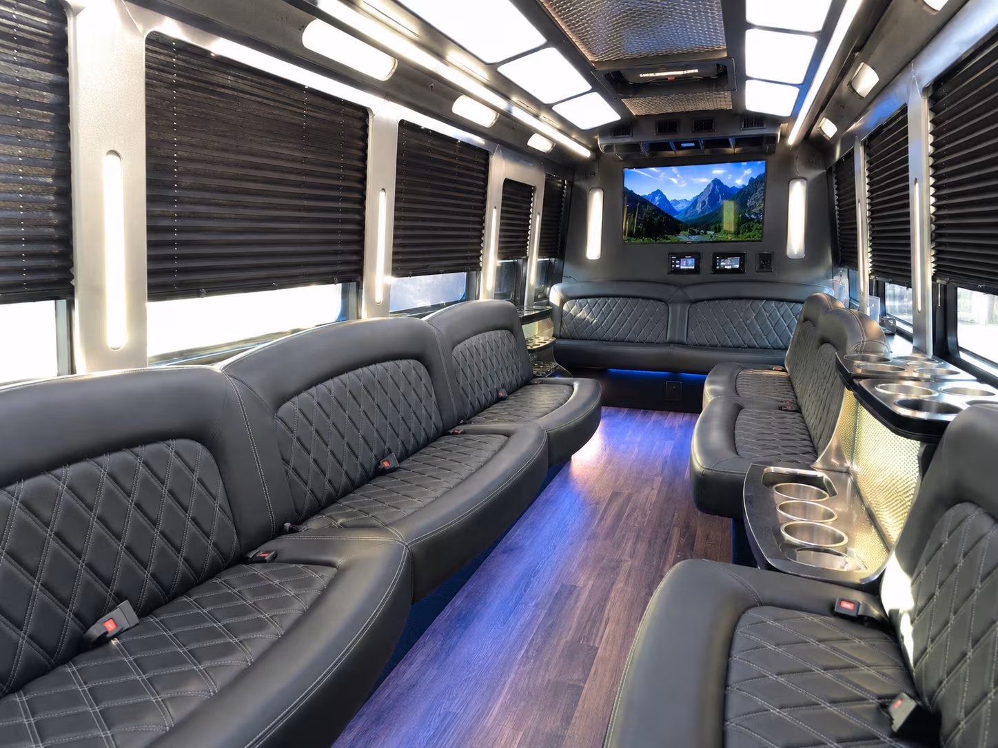 25 Passenger Party Bus Inside