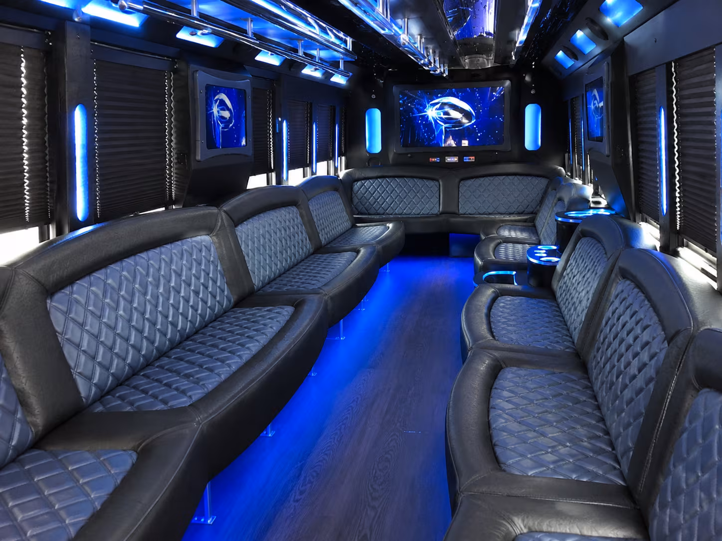28 Passenger Party Bus Inside