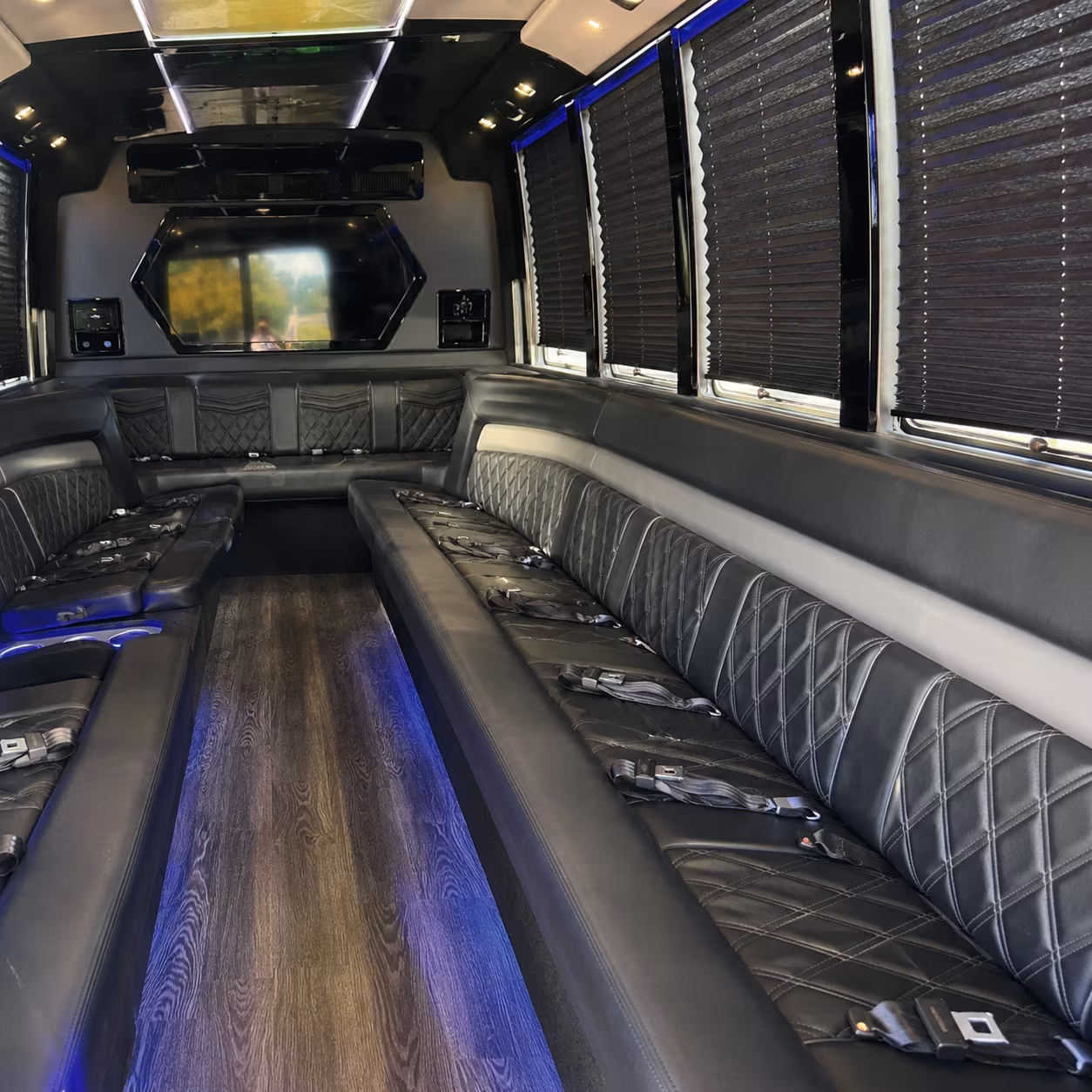 Miami Gardens Bachelor & Bachelorette Transportation party bus exterior