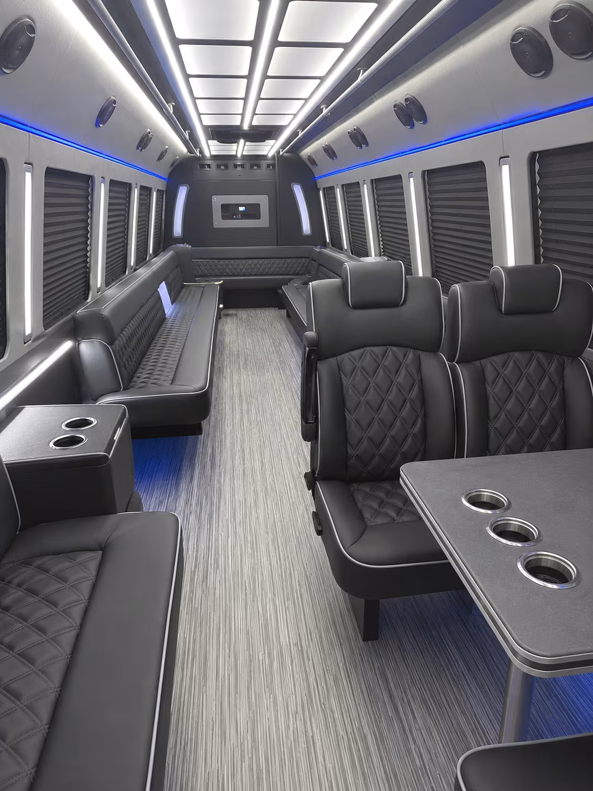 Miami Gardens Concert & Music Festival Transportation party bus interior