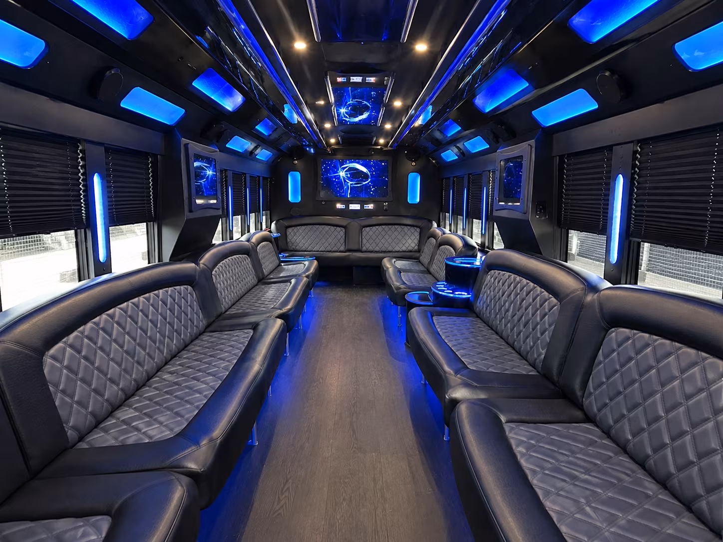 Miami Gardens Private Event Transportation party bus exterior