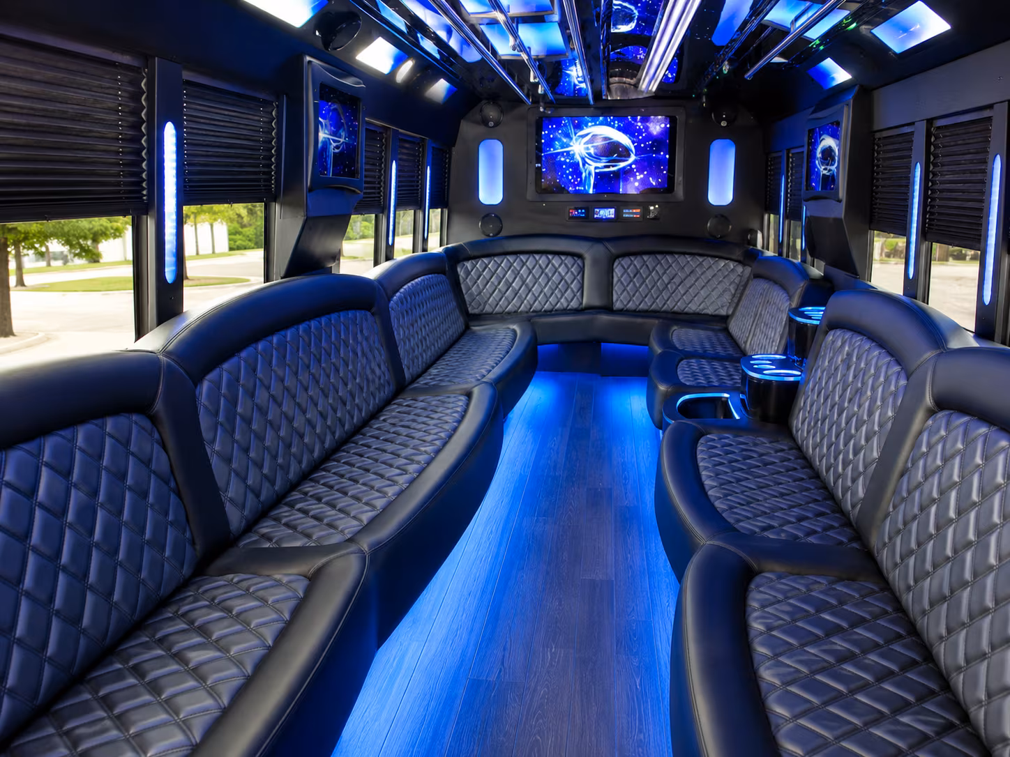 Miami Gardens Private Event Transportation party bus exterior