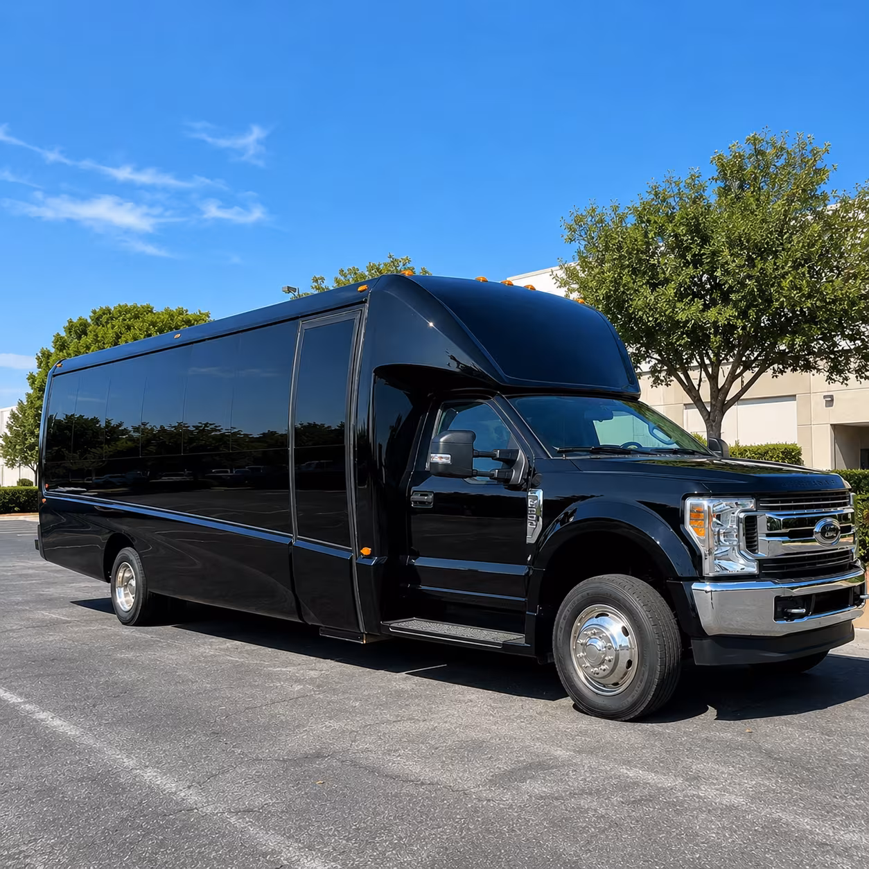 Miami Gardens School Event Transportation party bus exterior