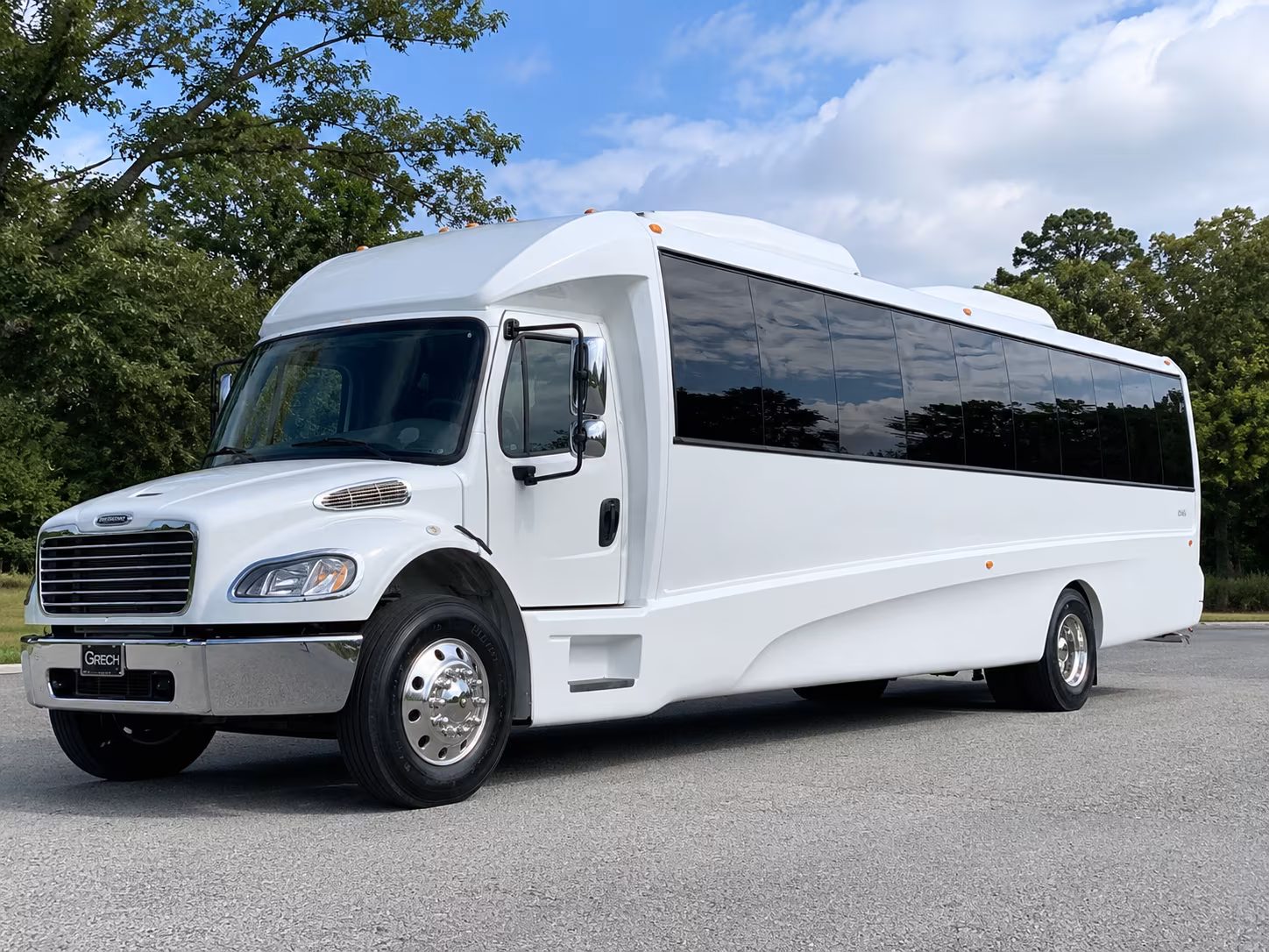 Miami Gardens Sporting Event Transportation party bus exterior