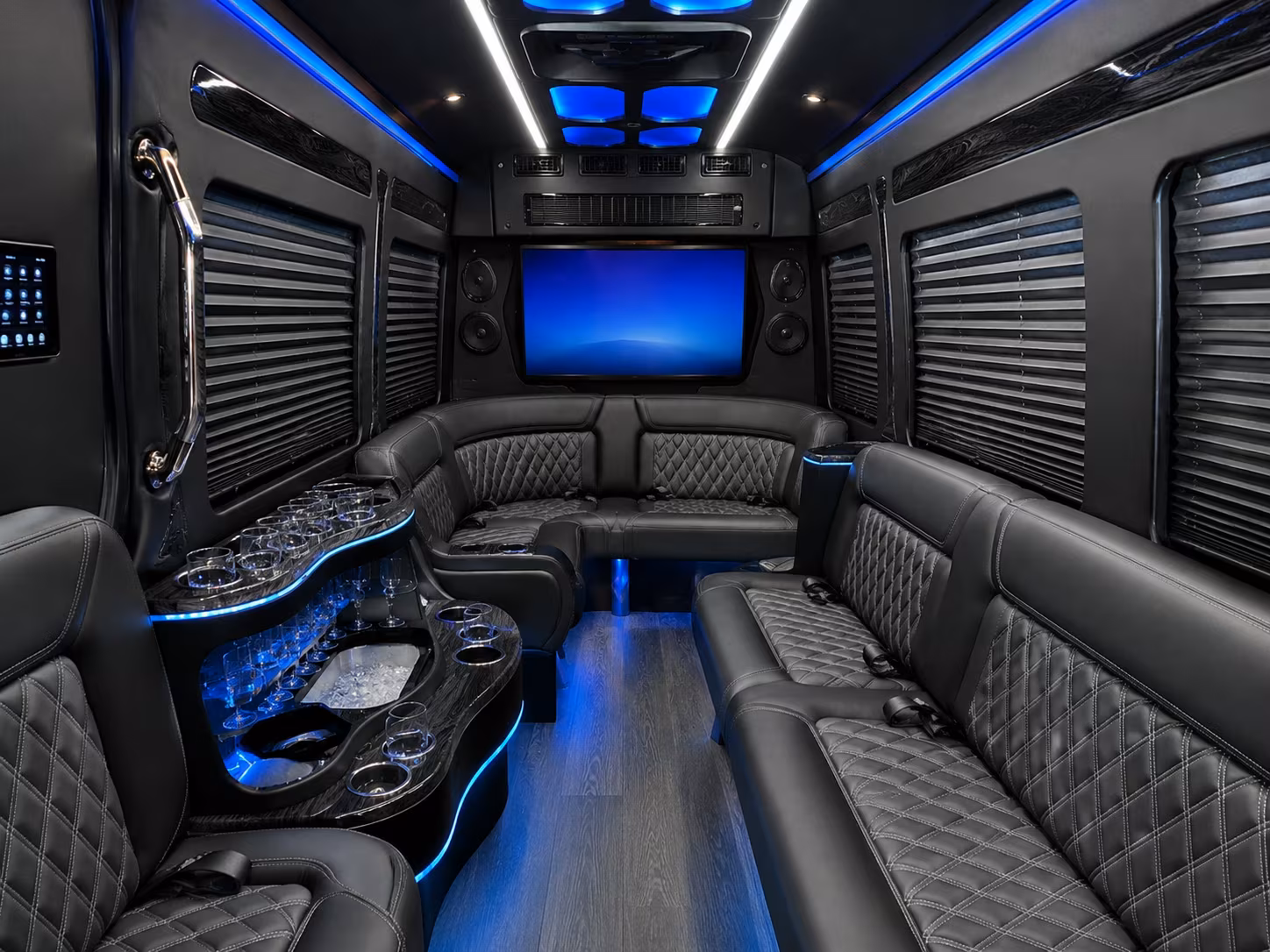 14 Passenger Sprinter Limo Inside