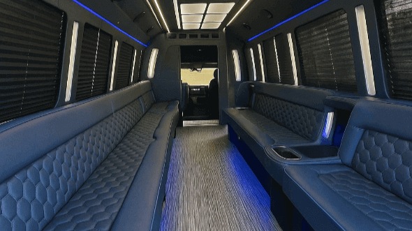 Interior of Charter Bus Company Pembroke Pines's 25 Passenger Party Bus in Pembroke Pines