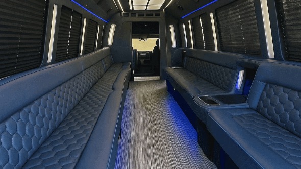 Interior of Charter Bus Company Pembroke Pines's 30 Passenger Party Bus in Pembroke Pines