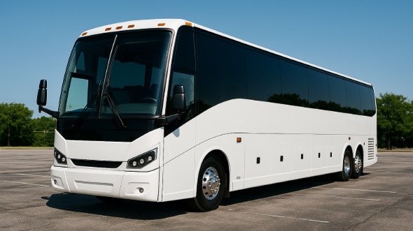 Exterior of Charter Bus Company Hialeah's 40 Passenger Party Bus in Hialeah