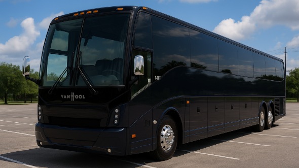 Exterior of Charter Bus Company Plantation's 40 Passenger Party Bus in Plantation