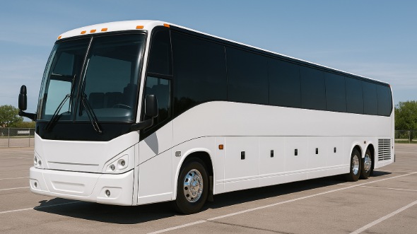 Exterior of Charter Bus Company Miami Gardens's 47 Passenger Charter Bus in Miami Gardens