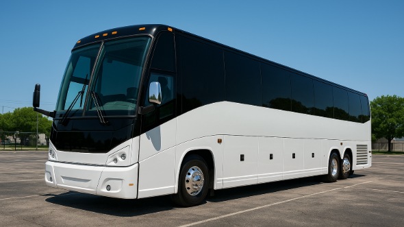 Exterior of Charter Bus Company Miramar's 50 Passenger Party Bus in Miramar